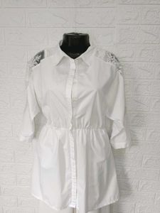 Imported White Lace Shirt
