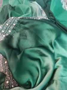 Ombre Heavy Mirror Work Saree
