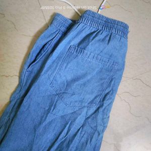 Light Blue Denim Joggers