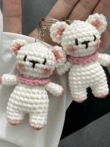 Cute Crochet Bear Keychain