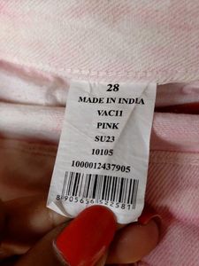 Tie-Dye Pink Denim Jeans