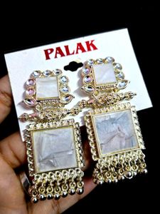 Classic drop Silver Alloy earrings