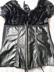Leather Corset Top
