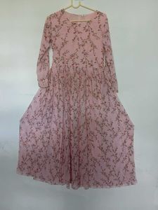 Floral Pink Maxi Dress