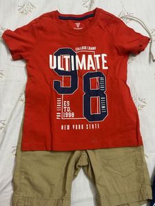 Combo Of Shorts With 3 Tshirts