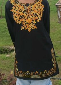 Embroidered Black short Kurti