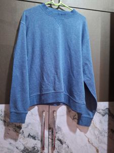 h&amp;m Blue Relaxed Fit Sweatshirt
