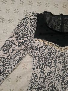 Elegant Paisley Print Dress