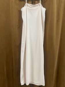 Elegant Slip Dress In Beige Color