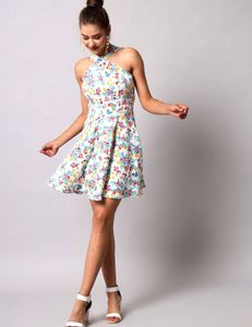 Cute Floral A Line Dress