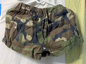 Camo Print Shorts