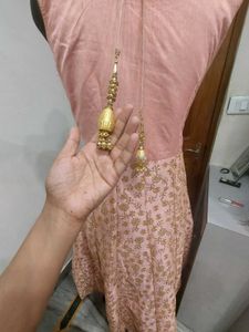 Pink Sleeveless Wedding Gown for Sale