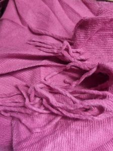 Pink Scarf with Fringe 1