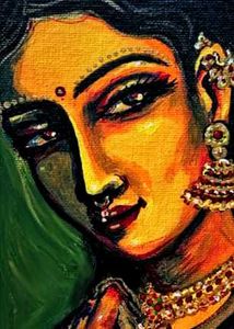 Acrylic Painting - Inspo Raja Ravi Varma Art