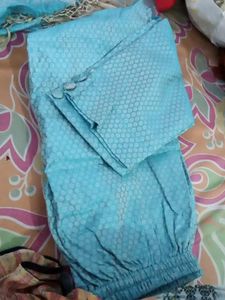 Sky Blue Silk Pant Suit....