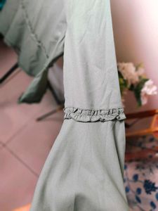 Ruffled Bell Sleeve Blouse