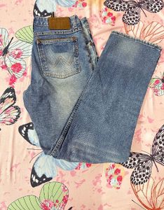 Blue Mid Waist Jeans