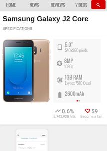 Samsung Galaxy J2 Core Dead Phone