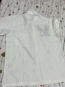 White Eagle Print Short Sleeve Shirt