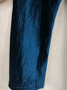 Elegant Blue Long Sleeve Dress