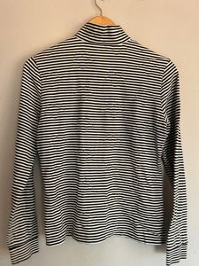 Striped Quarter Zip Pullover