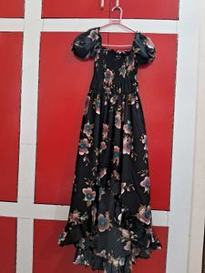Women Floral Off Shoulder Maxi Dress