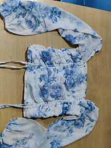 Floral Print Crop Top