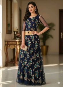 Navy Blue Gown