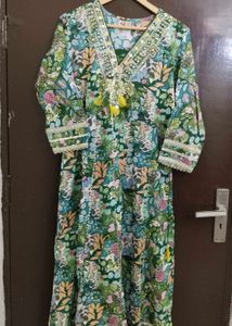 New Unused PureCotton 10m Flare Anarkali Suit