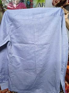 Men's Light Blue Plain Shirt