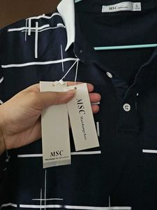 Stylish Patterned Polo Shirt (UNUSED) FITS 35-36