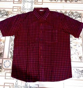 Shirt Colour-red With Black