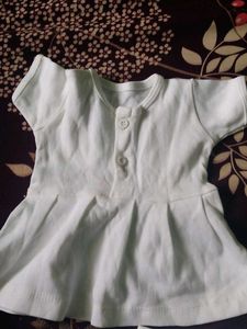 Cute Baby Girl Dress - White