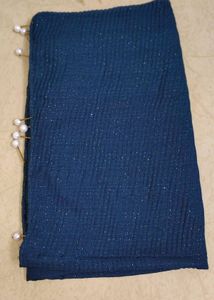 Shimmer Navy Blue Scarf/Hijab