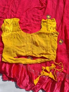 Pink &amp; Yellow Indian Outfit