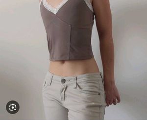 H&M Lace Trim Cami Top