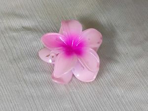 Pink Flower Hair Claw Clip ( Combo)