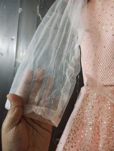 Beautiful Peach Party Gown For Women/Girls