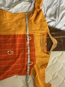 Stylish Yellow &amp; Orange Kurta