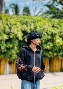 Edgy Graphic Hoodie all size available m to xxl