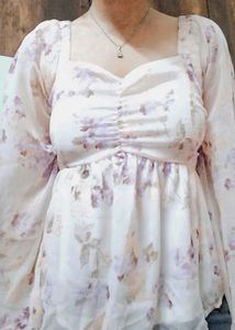 Floral Long Sleeve Top