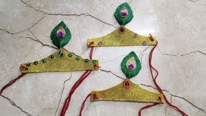 Handmade Krishna Crown Set