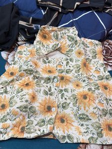 Sunflower Print Top