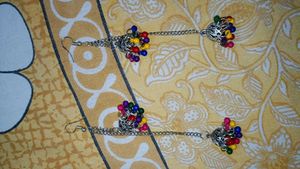 Silver Jhumka Earrings
