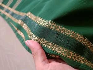 Green Striped Saree