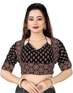 Printed Blouse with Sleeves