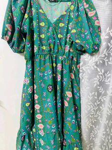 Boho Floral Print Dress