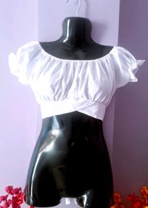 White Crop Top