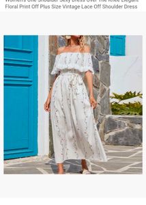 Floral Embroidered White Sundress