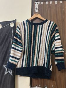 Striped Knit Sweater